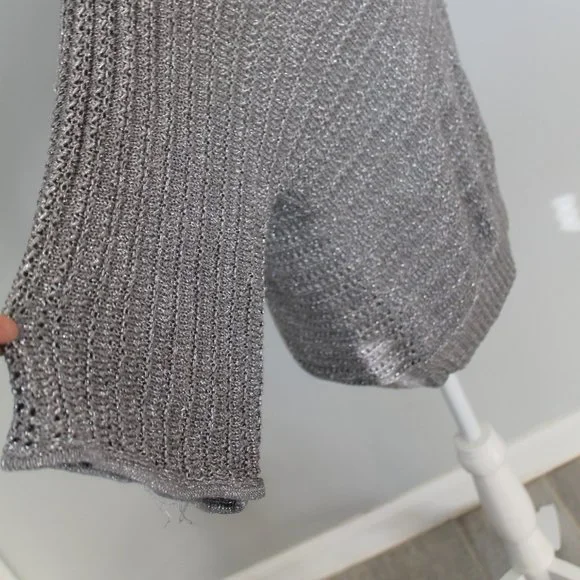 Massini Open-Weave Metallic Sweater - Picture 2 of 5